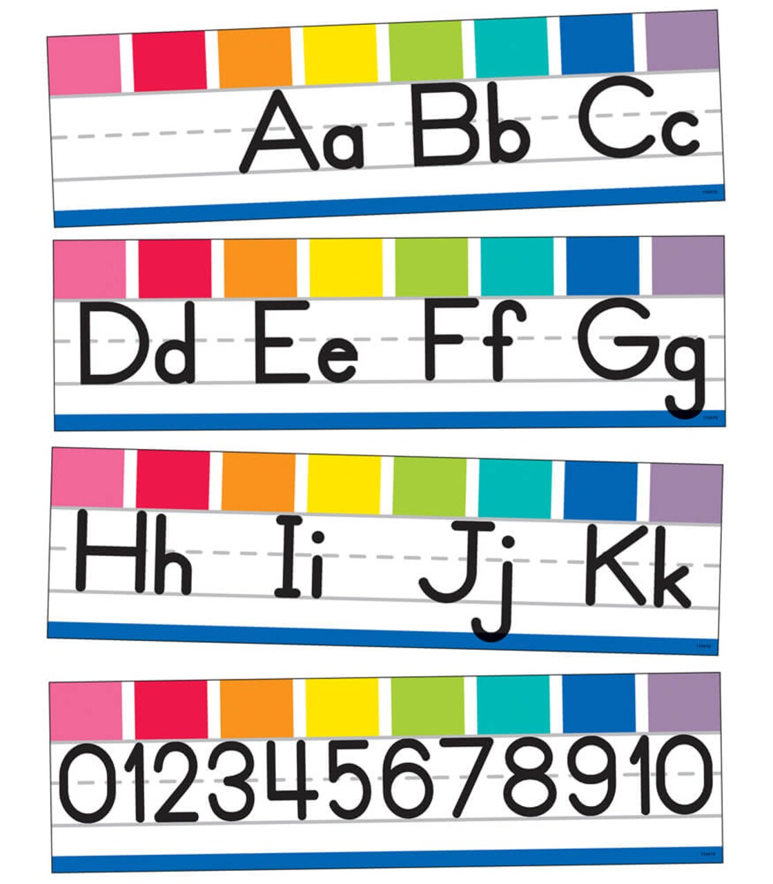 Schoolgirl Style - Hello Sunshine | Alphabet Line | Manuscript Mini Bulletin Board, 8pcs